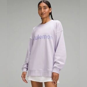 Lululemon Perfectly Oversized Logo Crew Purple